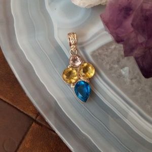 💙925 SS NATURAL GEMSTONE PENDENT💙